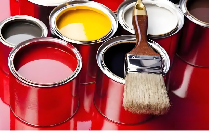 添加丙烯酸增稠劑后的涂料